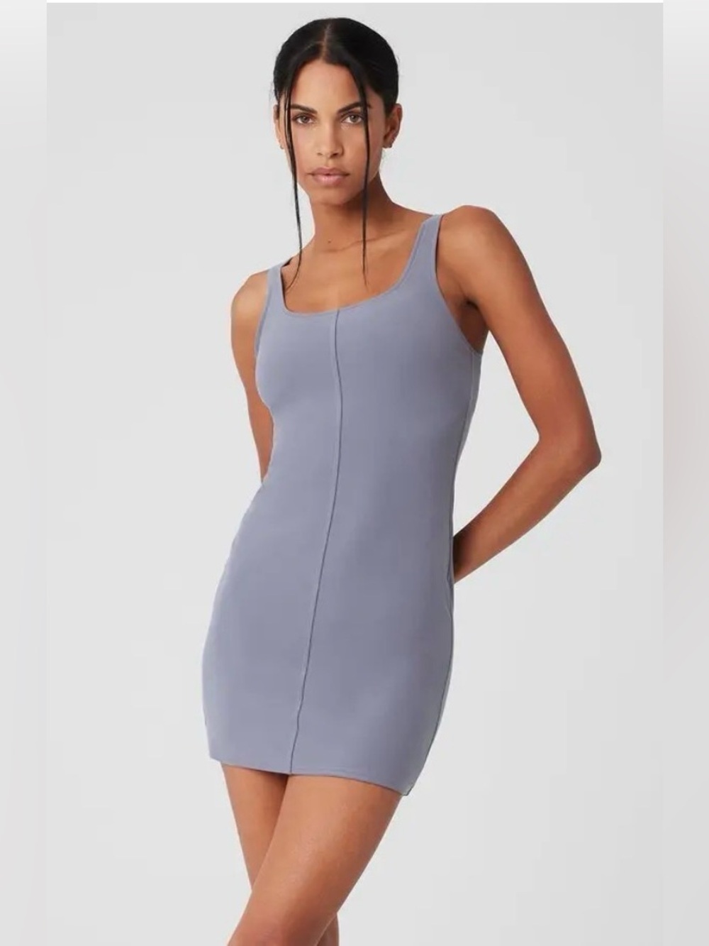 Alo Yoga Alosoft Head Start Light Grey Dress